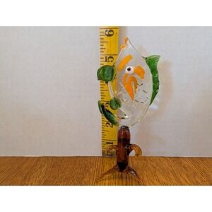 Hand Blown Art Glass‎ Fish Knick-Knack Trinket Figurine